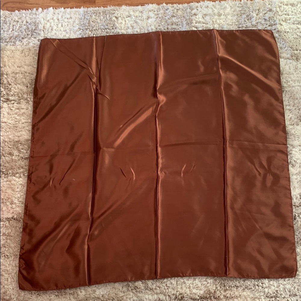 Satin Brown Scarf